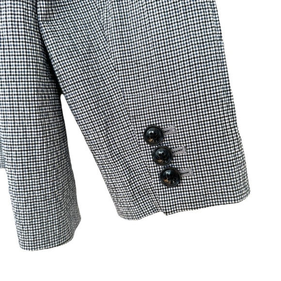 Banana Republic blazer, double breasted, in a stretch cotton blend, gingham - Picture 4 of 12